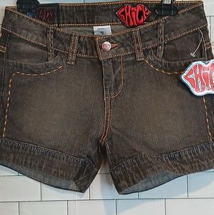 Y2K Chick Denim shorts  Nicky Hilton size  25 NWT